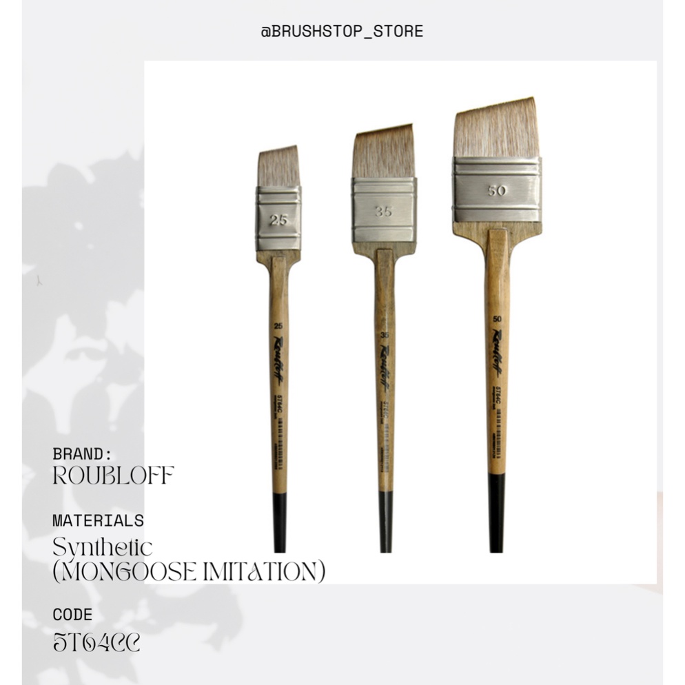 

KODE R68K Kuas Lukis Roubloff Angular Mongoose imitation Brush Synthetic 5T64C