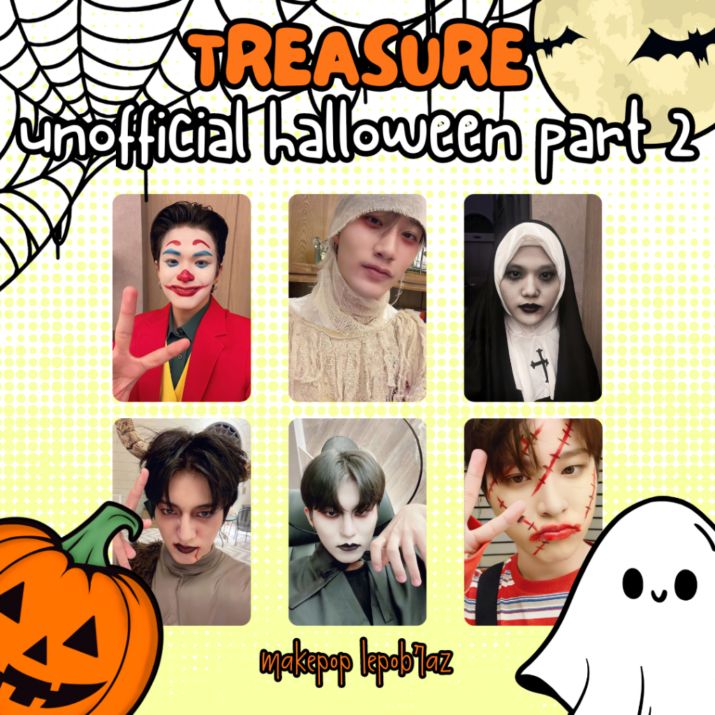 [MIN BELI 2] [PT. 2] UNOFFICIAL PHOTOCARD TREASURE HALLOWEEN ASAHI YEDAM DOYOUNG HARUTO JEONGWOO JUN