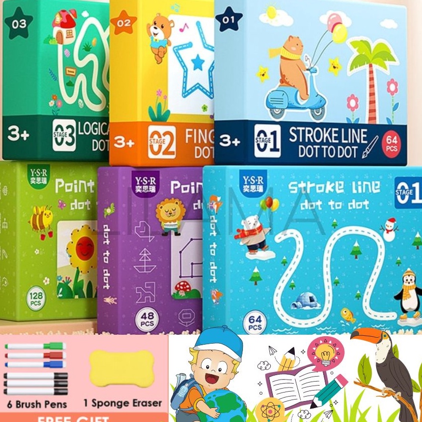 

KODE U26P VTOP Smart Writing Book Smart Kids Book Buku Gambar Pintar 64 Halaman Magic Practice Book Buku Mewarnai Yang Bisa Dihapus Untuk Anakanak