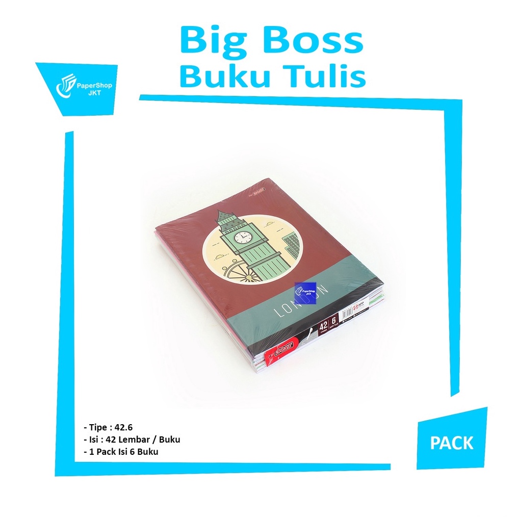 

KODE F16R BIG BOSS buku tulis 42 lembar