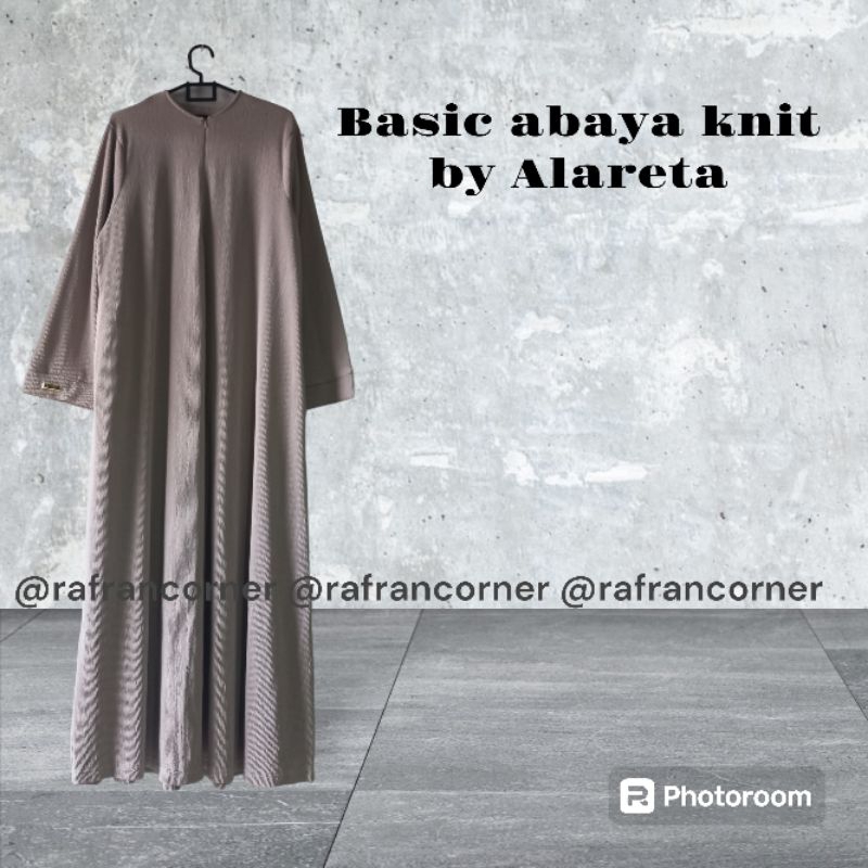 basic abaya knit Alareta