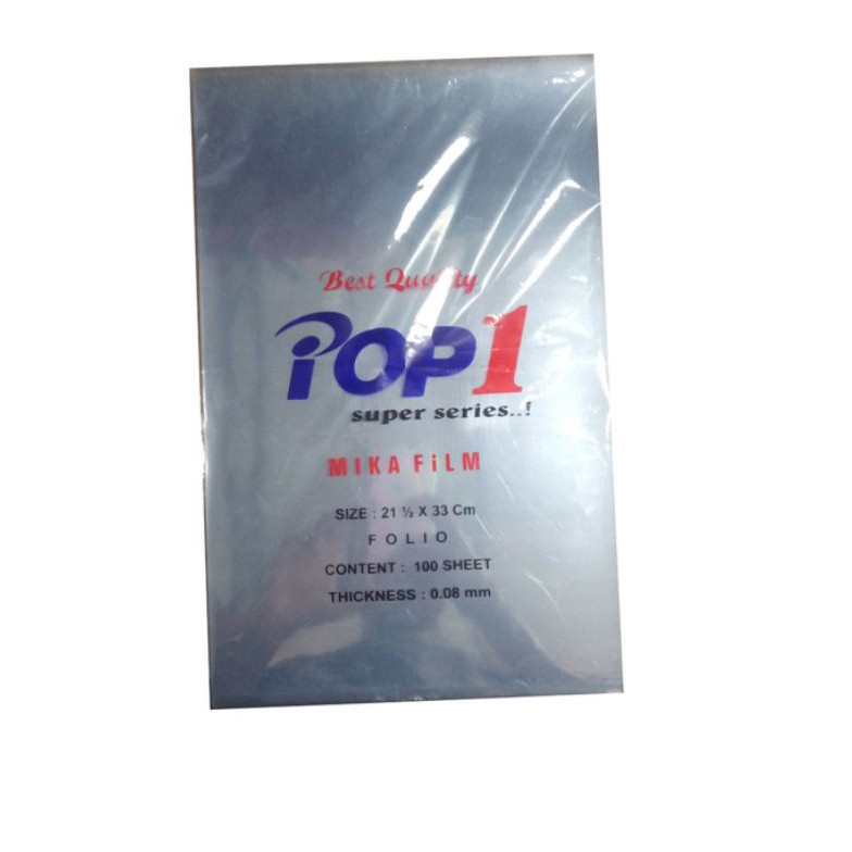 

KODE W94T Cover Mika FilmPlastik Jilid A4 F4 Folio 8 mm 1 pcs