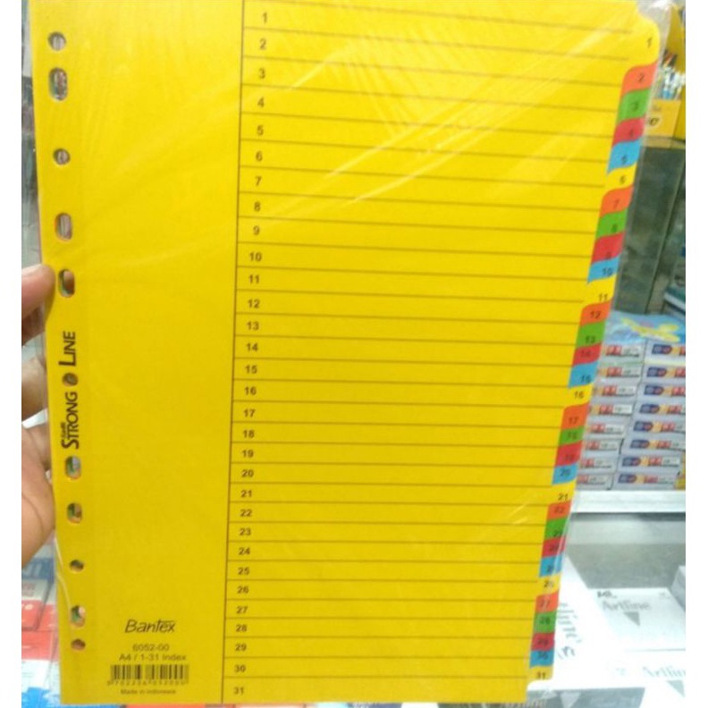 

KODE R62F DIVIDER PEMBATAS KERTAS FILE BANTEX 131