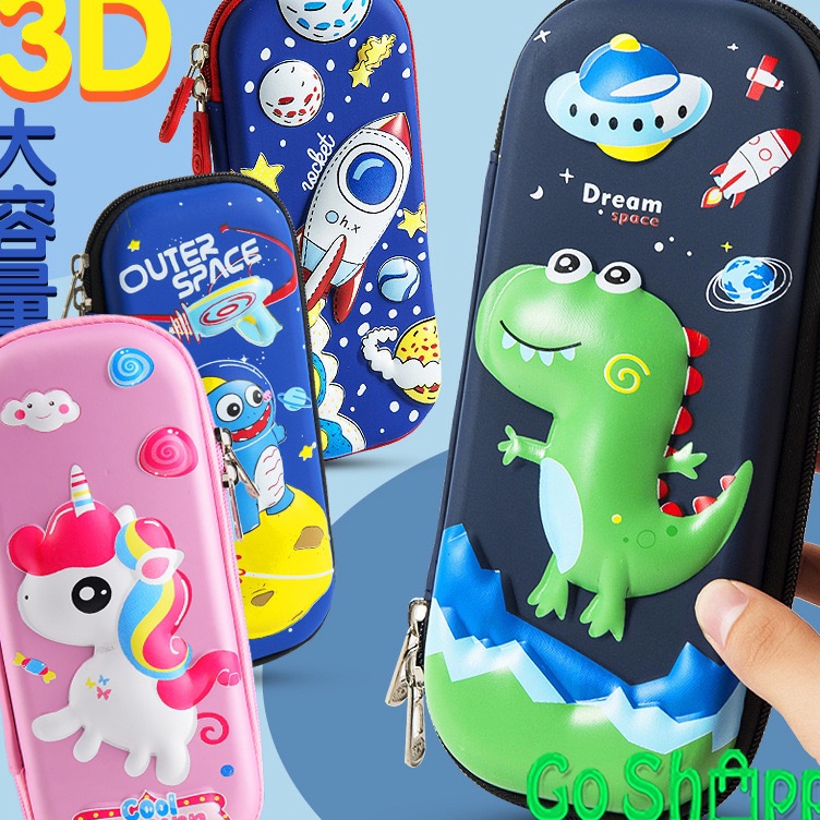 

KODE A78D Kotak Pensil 3D Anti Air Kotak Pensil Anak Import Karakter Lucu Tempat Pensil Timbul 3D karakter Unicorn Dino Astronot Rocket KP1