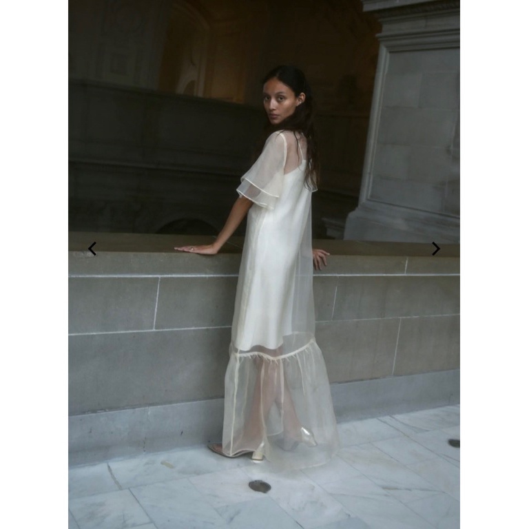 KODE S72T blazer nagita  outer nagita lengan trompet organza korea premium  Cardigan blazer lebaran 