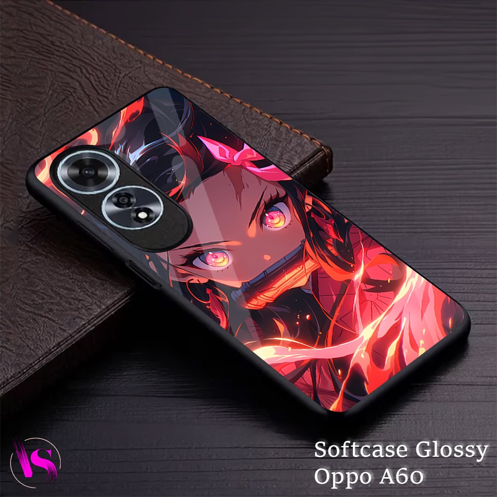 Softcase Glossy OPPO A60  | Case Oppo |VN25| Kesing Hp Oppo Silikon Kilau Kaca Pelindung Karet Silic