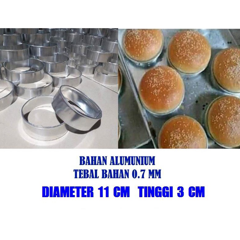 

BIG SALE RING BURGER RING ROTI RING CUTTER DIAMETER 11 CM