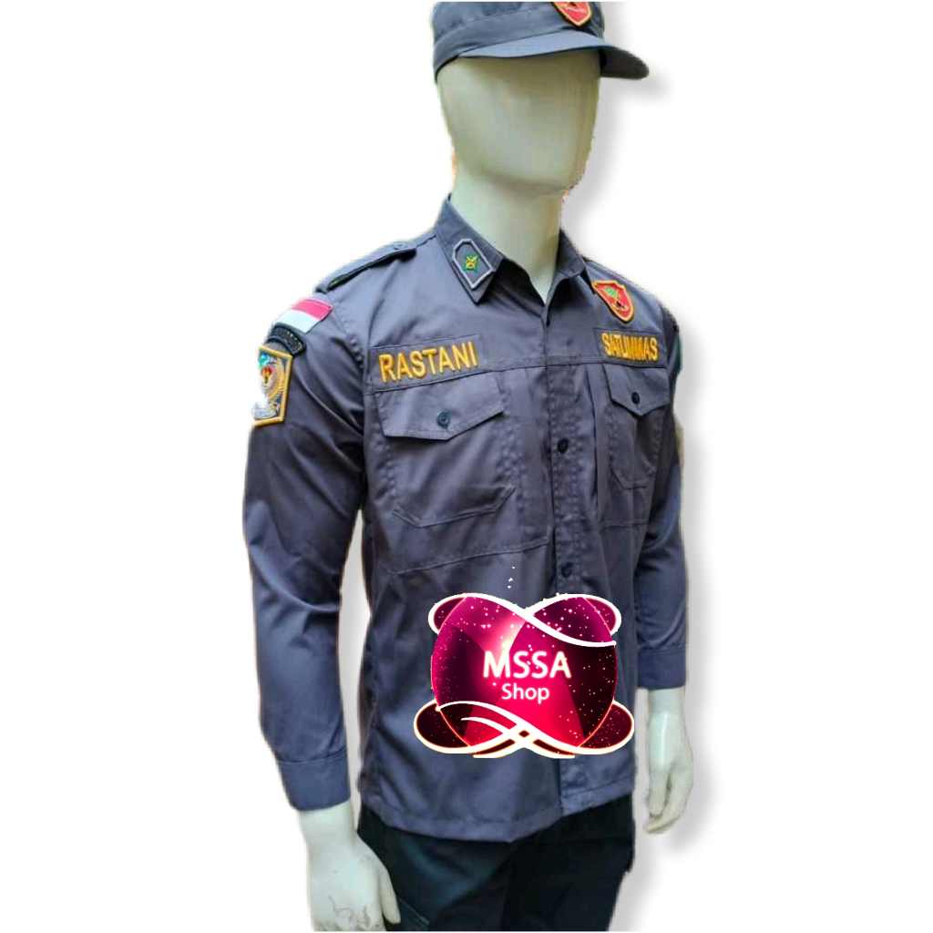 RastoreShop seragam satpol pp setelan pol pp seragam linmas seragam dinas murah cod Bahan Tebal halu