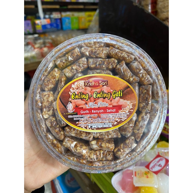 HEBOH 25GRAM ENTING ENTING GETI KACANG KOTAK TOPLES OLEH  OLEH KHAS BLITAR