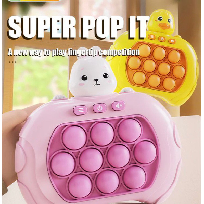 SUPER POP IT LV 999++ MAINAN EDUKASI ANAK FIDGET TOYS ELEKTRONIK PUSH BUBBLE GAME CHALLENGE