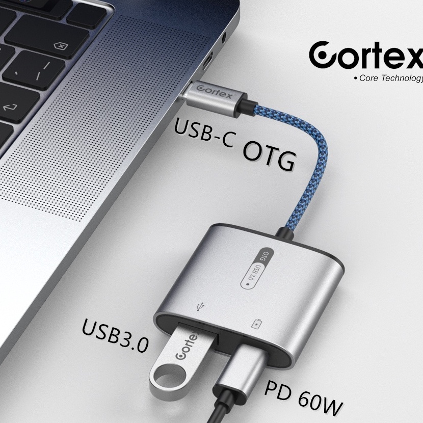 HJ6 Cortex MH366 TypeC To USB 3 OTG Soundcard  6W Charging 2in1 Adapter