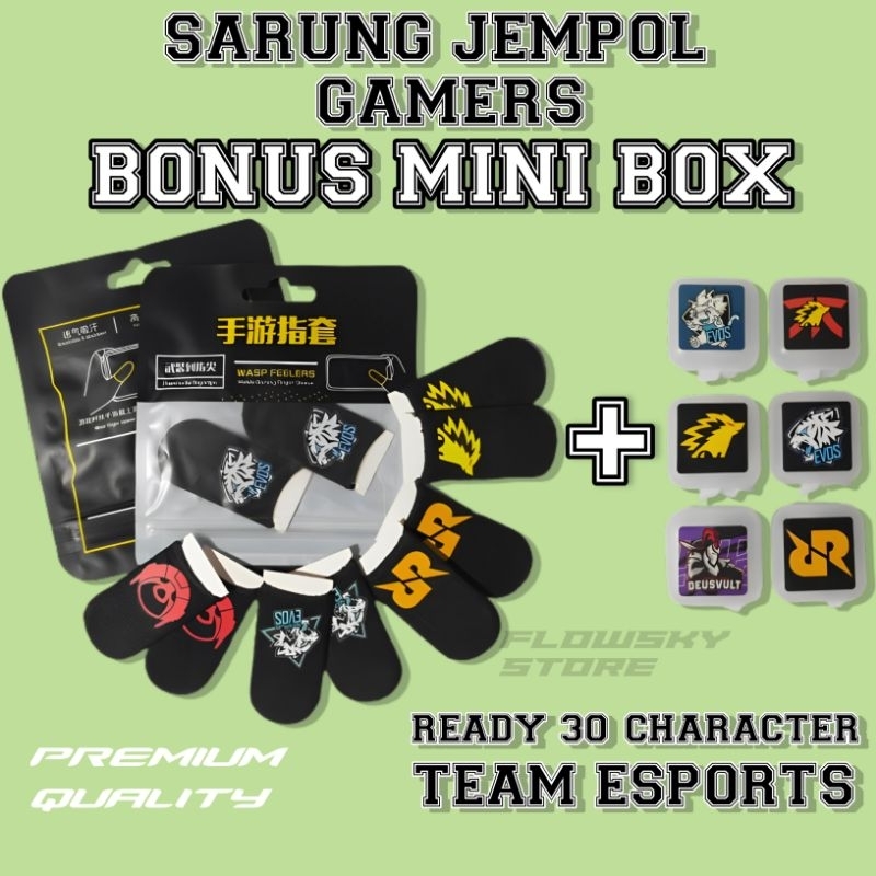 Sarung Jempol tangan jari gaming Sarung Jari jempol murah Gaming Anti Slip Sarung Jari Team Esport S