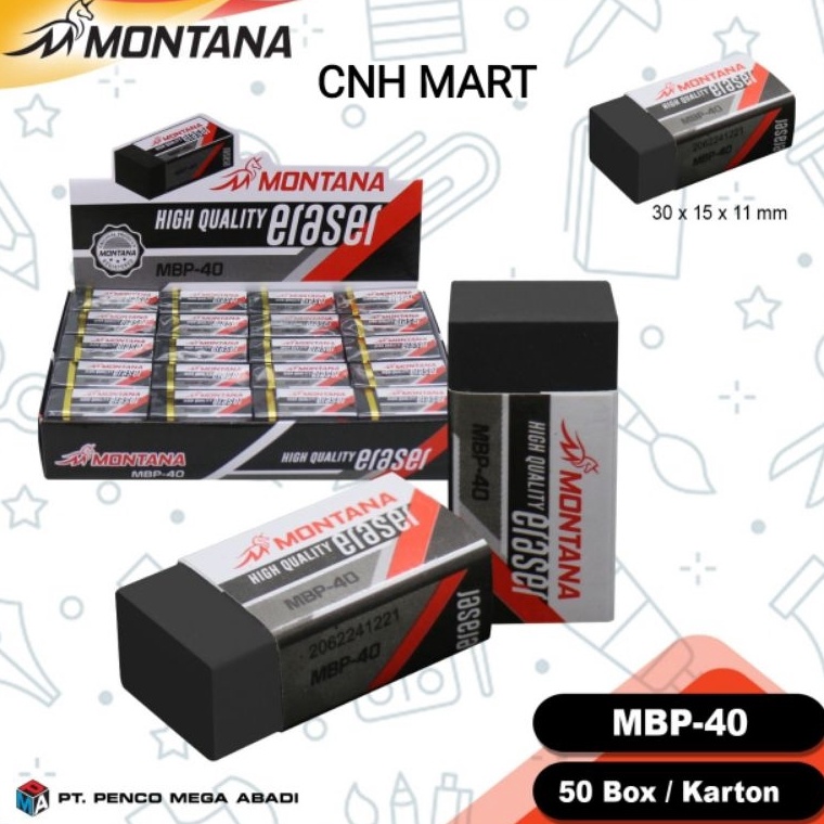 

Jangan ketinggalan penghapus Montana hitam MBP 4 Penghapus Putih Montana Harga 1Pak Isi 4 Pcs