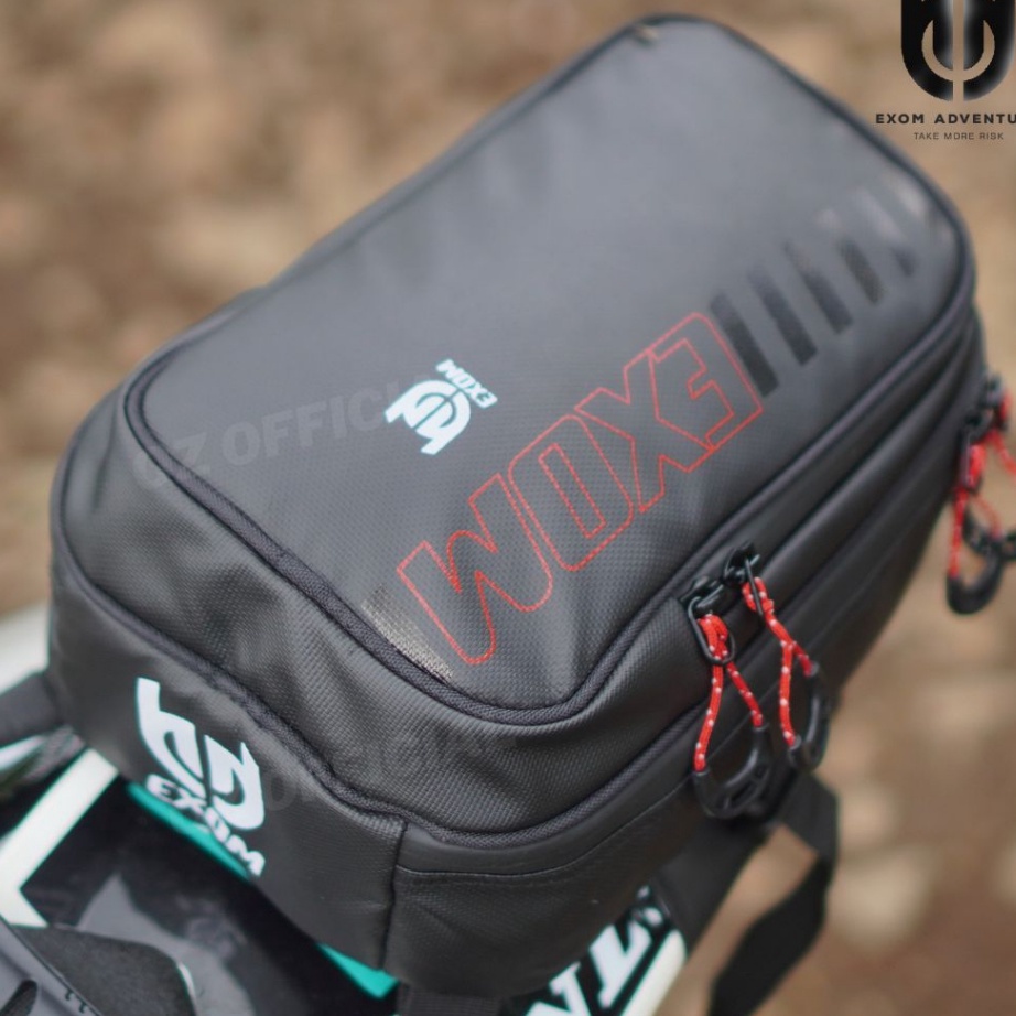 KF7 EXOM  BOX 2 TAS SPAKBOR BELAKANG MOTOR  TAS BAGASI MOTOR  Tas Motor Enduro Bagasi Belakang Off R