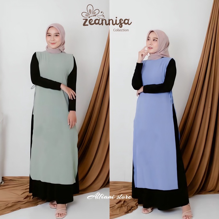 KODE M7F Outer Crinkle Luaran Wanita Kekinian  Luaran Gamis Long vest