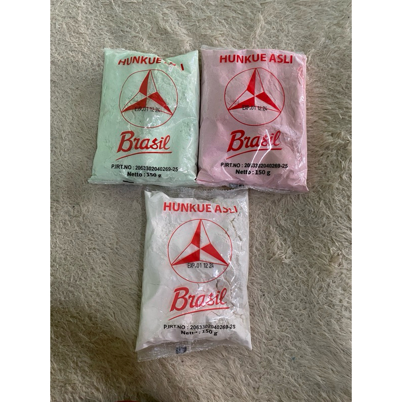 

tepung hunkue BRASIL | hungkwe hungwe hunkwee asli purwokerto | hunkue asli cap brasil 150gram