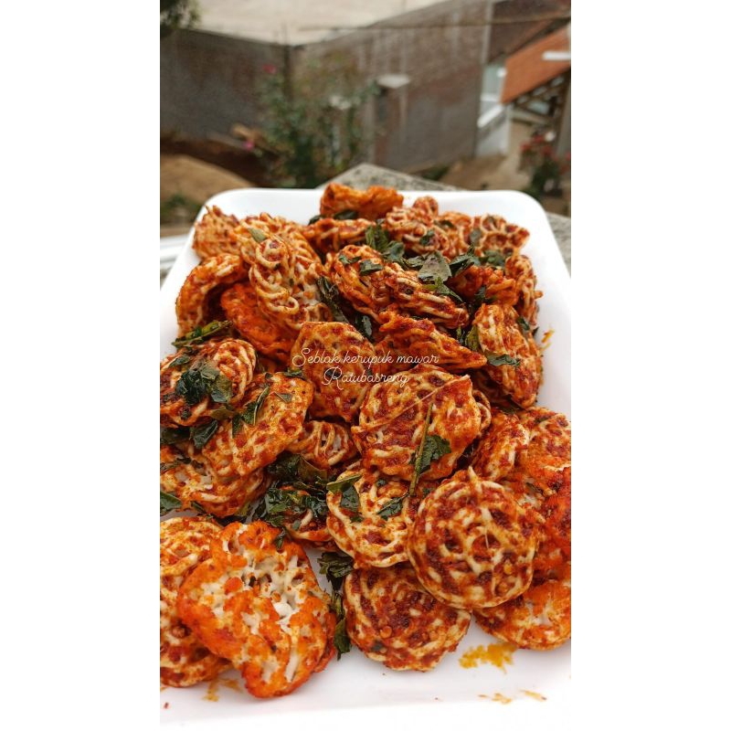 

kerupuk Seblak Mawar Pedas Enak Gurih