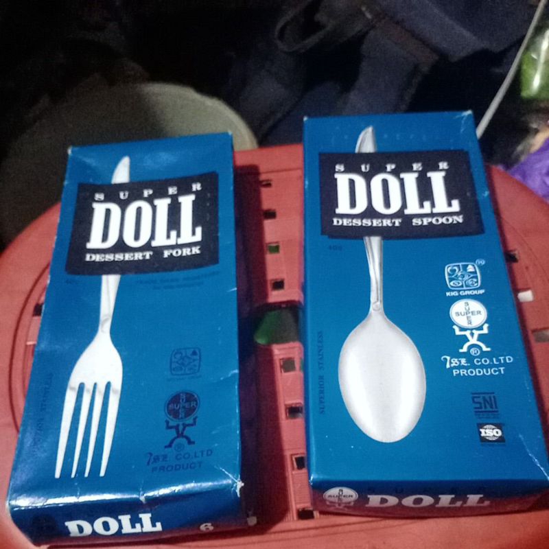 sendok doll stenlis/garpu doll stenlis/sendok doll/ garpu doll/sendok tebal