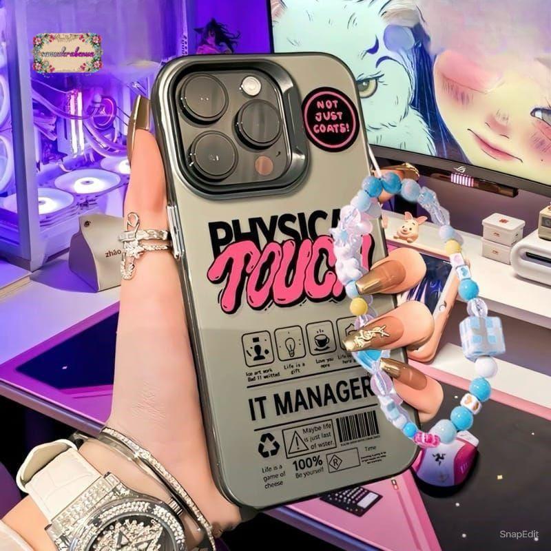 GL050 premium matte hard case Physical touch Bracelet Hardcase / Casing Hp For OPPO A5X A5 2025 A5i 