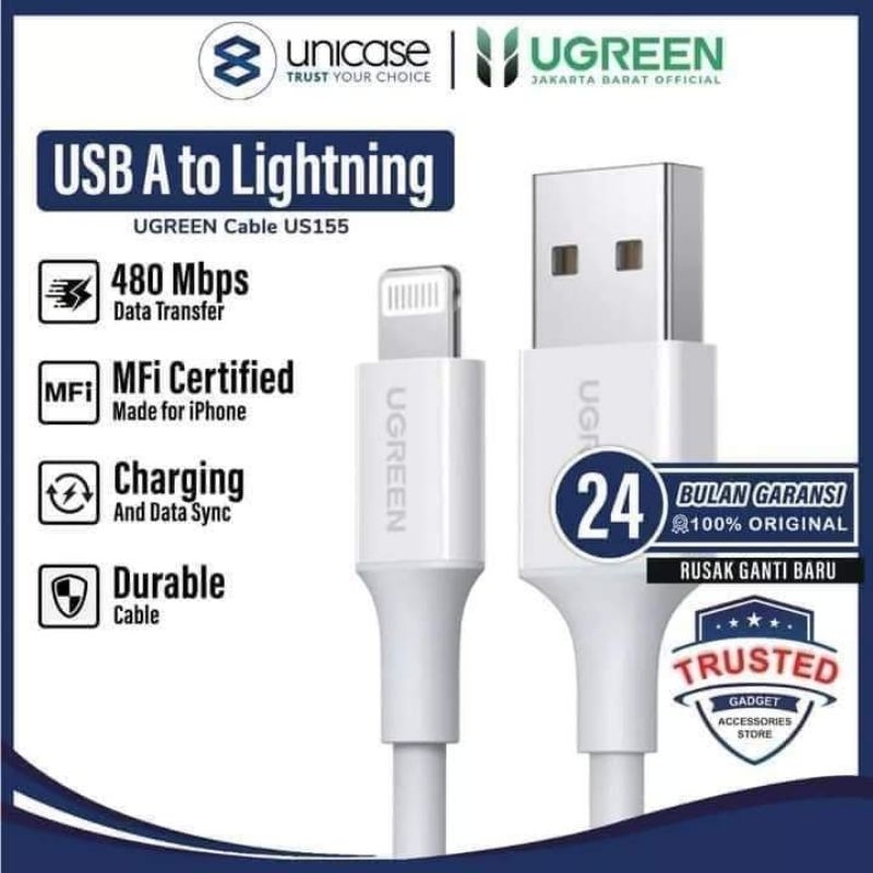 UGREEN US155 USB LIGHTNING FOR IPHONE MFI