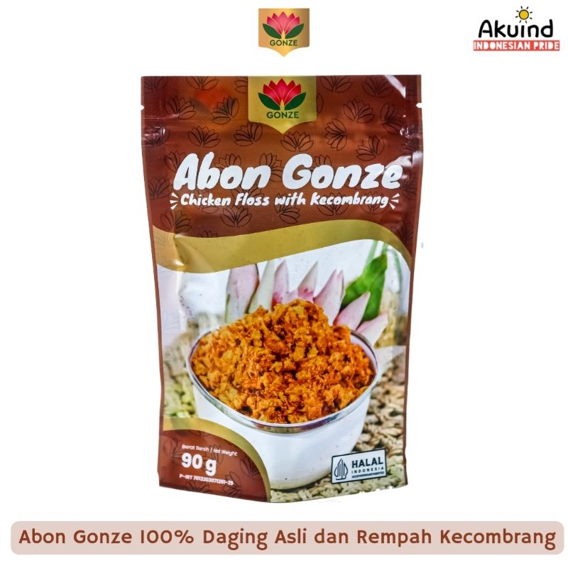 

Gonze - abon ayam kecombrang/makanan sehat asli 100% daging ayam