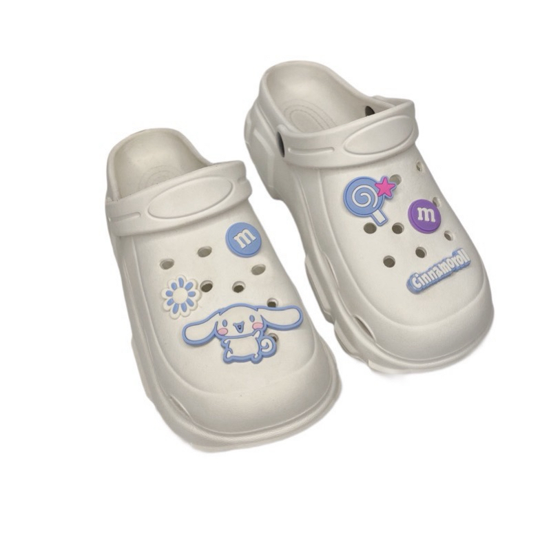 Jibbitz Aksesoris Charm Logo Pin Sandal Crocs Karakter Lucu Kartun Campur Random Cowok Cewek Sanrio 