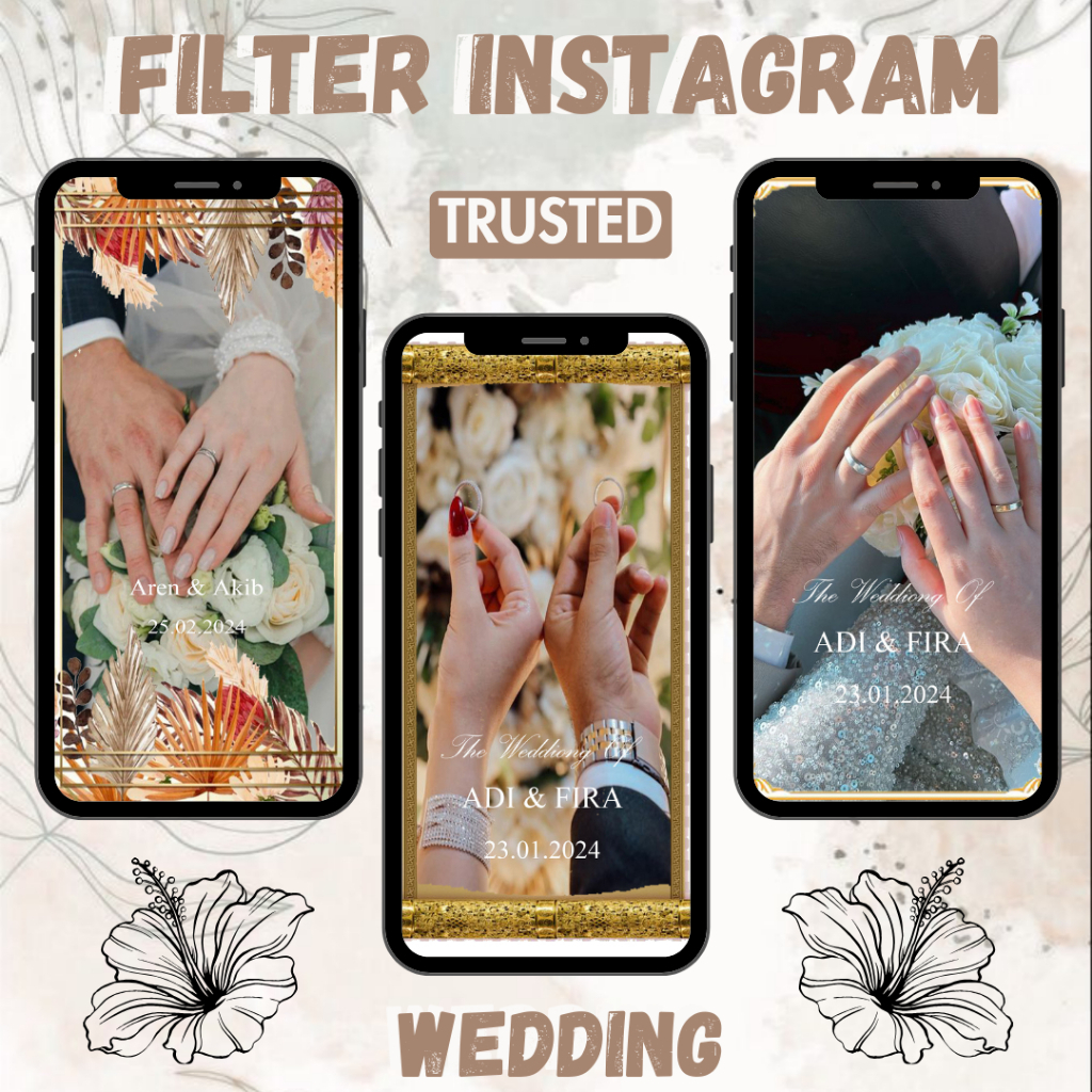 FILTER INSTAGRAM WEDDING/PERNIKAHAN - JASA BUAT FILTER