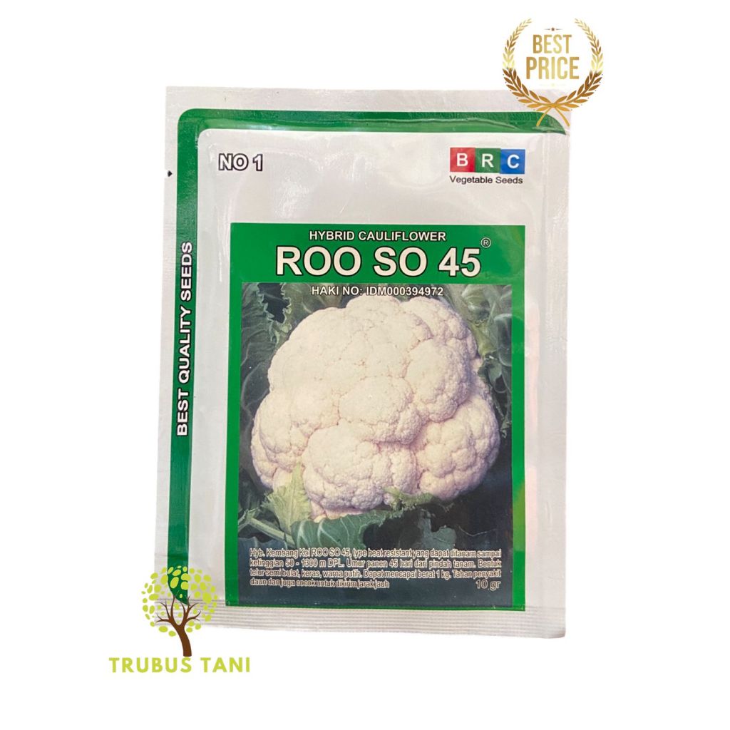 BENIH Kembang Kol Hibrida Roo so 45 +/- 2000 butir