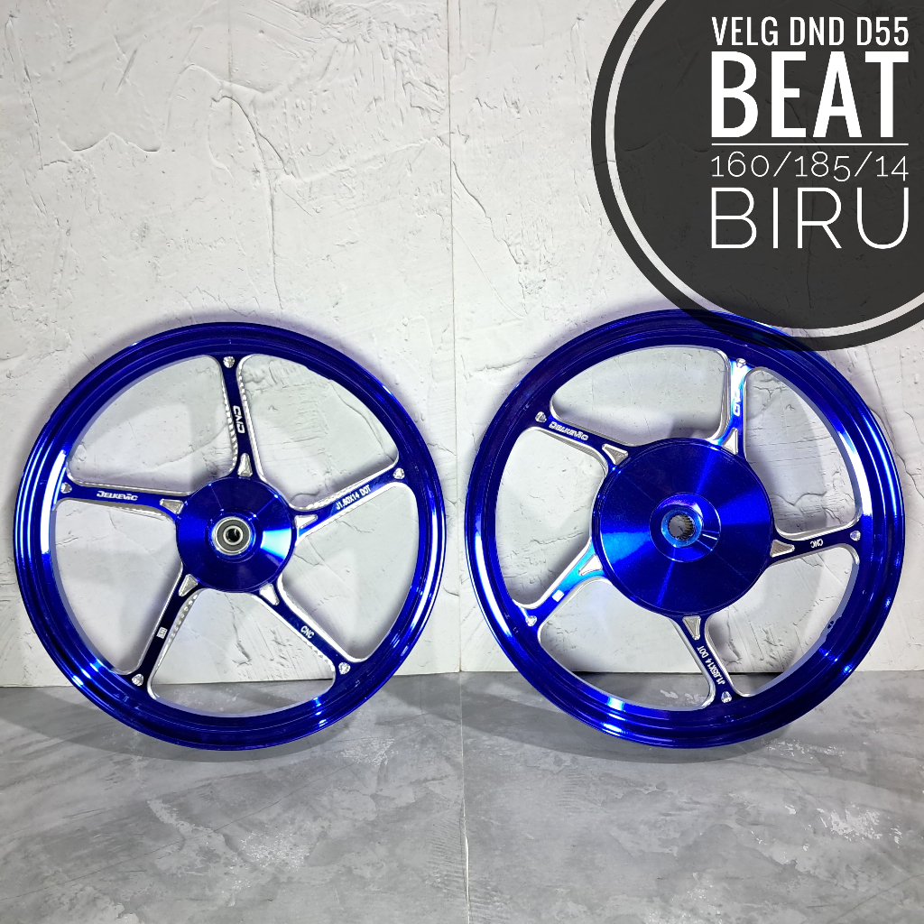 Velg Bintang DND D55 Beat/Vario110/Scoopy ring 14/Genio ring 14/Spacy ring 14 Hitam/Pink/Biru/Crom/M