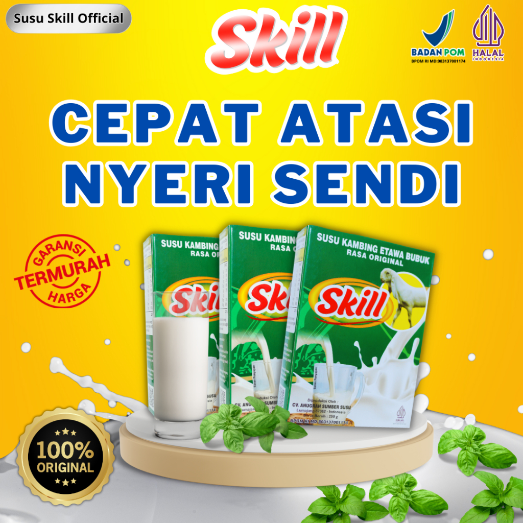 

Susu Kambing Etawa Bubuk Original untuk Nyeri Sendi 1 Box Kemasan Refill 250gr
