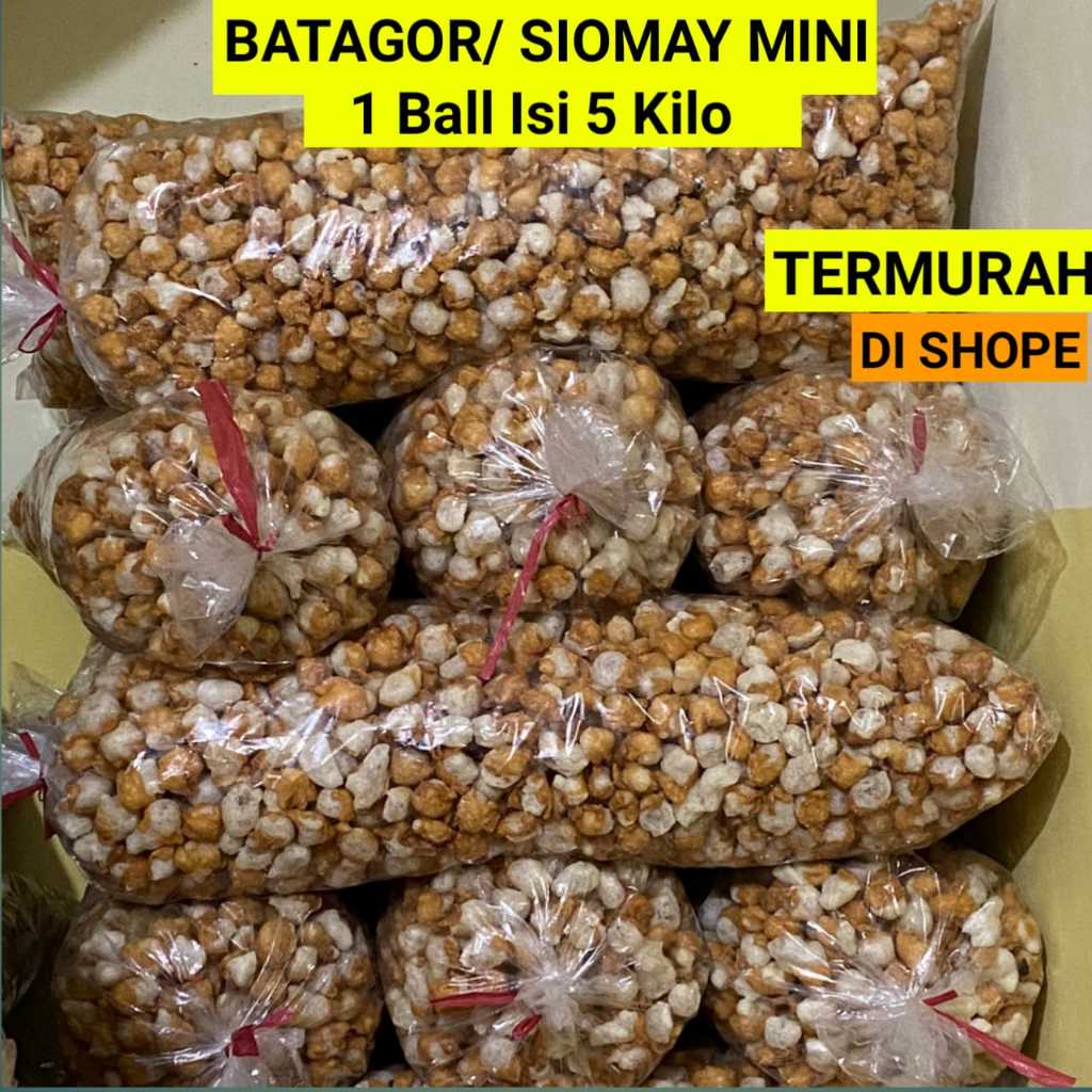 

Toping Baso Aci Batagor Siomay Mini 1 Ball isi 5 kg Termurah Gratos Packing Kardus