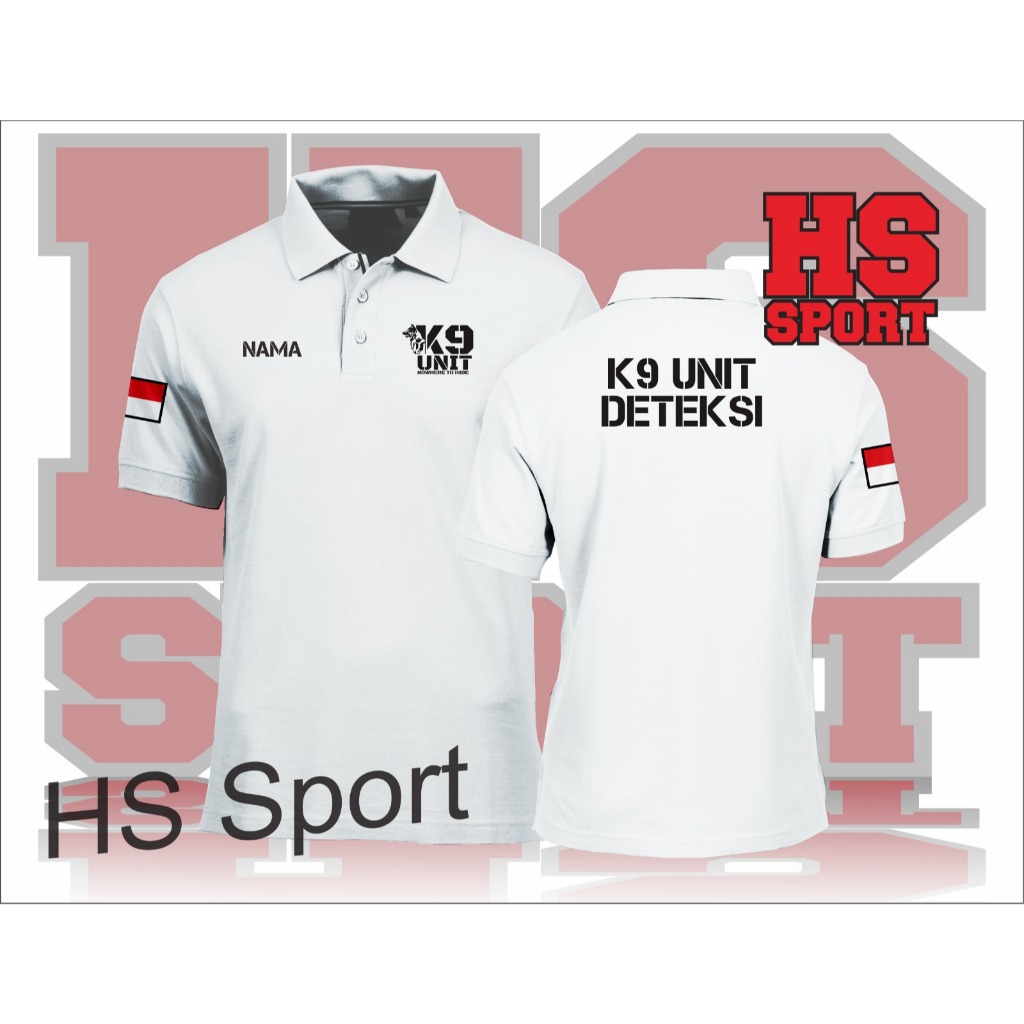 BAJU K9 UNIT DETEKSI - BAJU KERAH K9 UNIT DETEKSI - POLO K9 UNIT DETEKSI