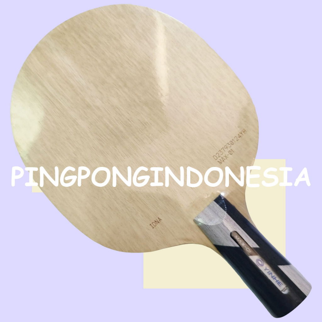 Yinhe Max 01 Penhold - Blade Kayu Pingpong Bat Bet Tenis Meja PLC Fiber Max01 Offensive Wood Max-01 