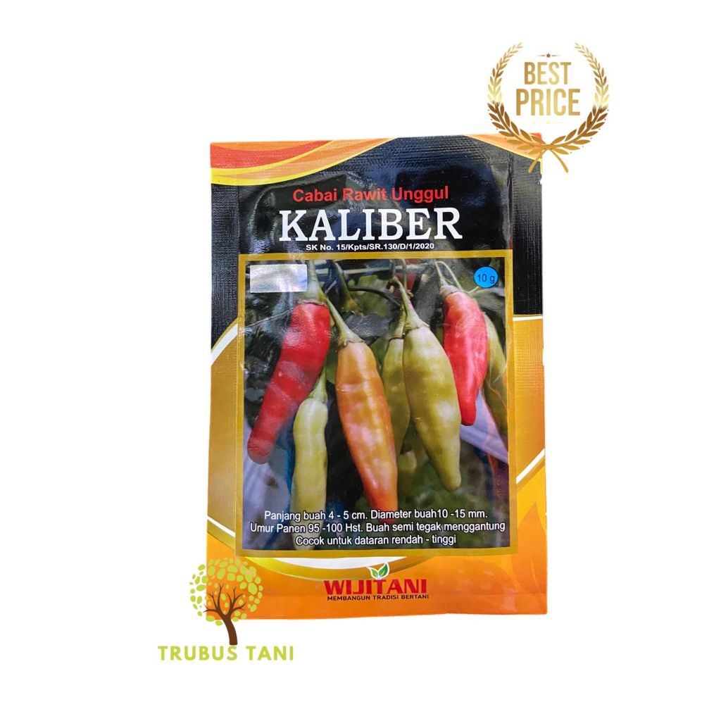 Benih cabe KALIBER 10gram, benih cabai rawit unggul kaliber wijitani,cabe setan