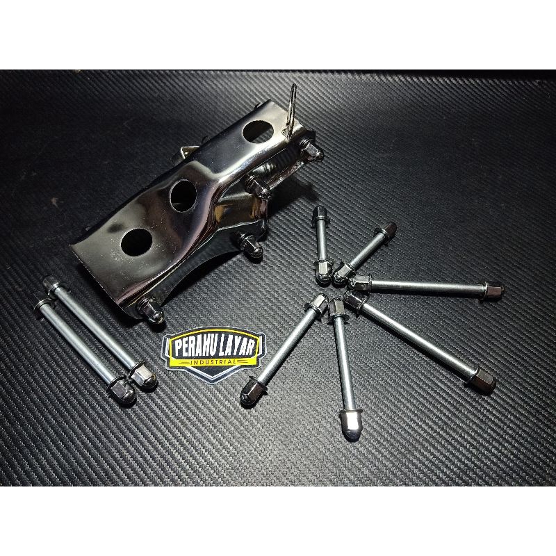 BAUT DUDUKAN MESIN SET PANGKON MESIN TIGER KROM BAUT PANGKON MESIN TIGER MP GL KROM
