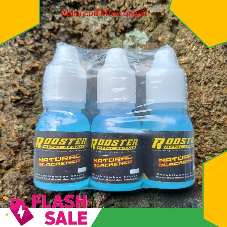 (OLES) 10 ML ROOSTER HITAM METAL BRONIR ORIGINAL 10 ML