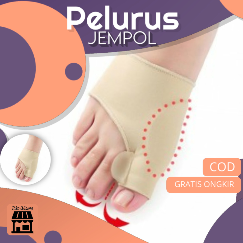 pelurus jempol kaki alat pelurus jempol kaki alat pelurus jempol kaki Welnove Sleeve Korektor Tulang
