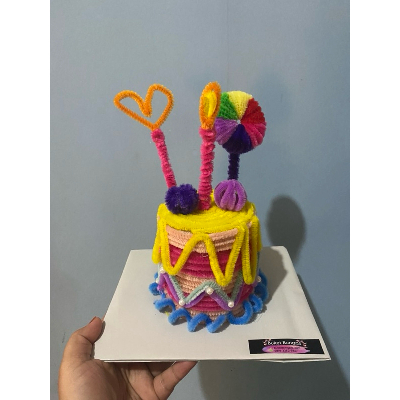 

buket kue bulu kawat lucu murah meriah ultah anniversary hadiah