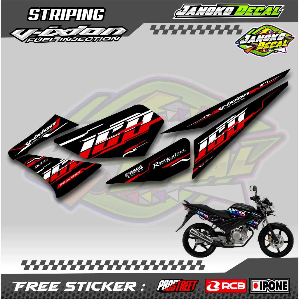 STRIPING VARIASI YAMAHA VIXION OLD / STICKER LIST VARIASI MOTOR VIXION OLD
