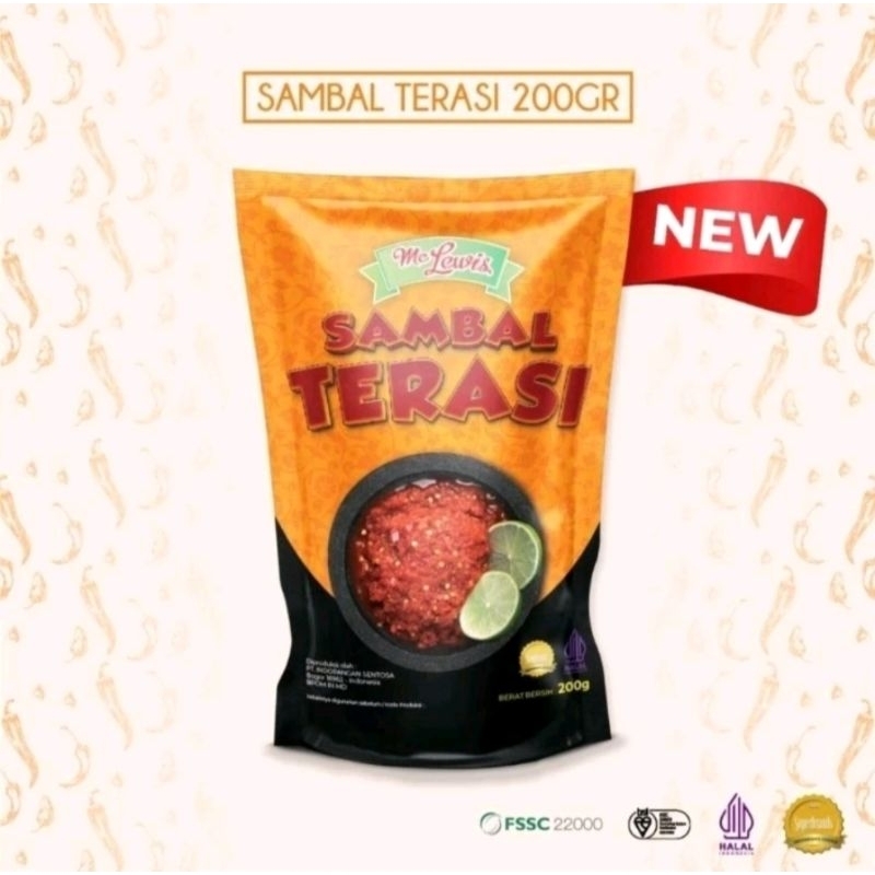 

SAMBAL TERASI MC LEWIS 200 GRAM