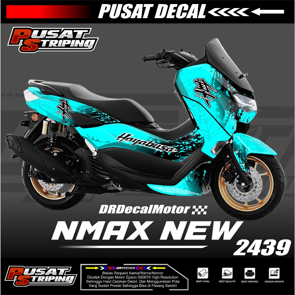 NEW Sticker Decal Motor Nmax New 2021 2022 2023 2024 Full Body-Sticker Aksesoris Motor