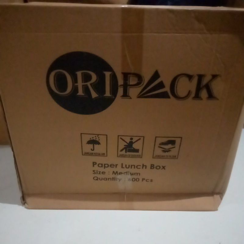HP - Paper Lunch Box M Ivory Non Laminasi Forming Perkarton Isi 600pcs