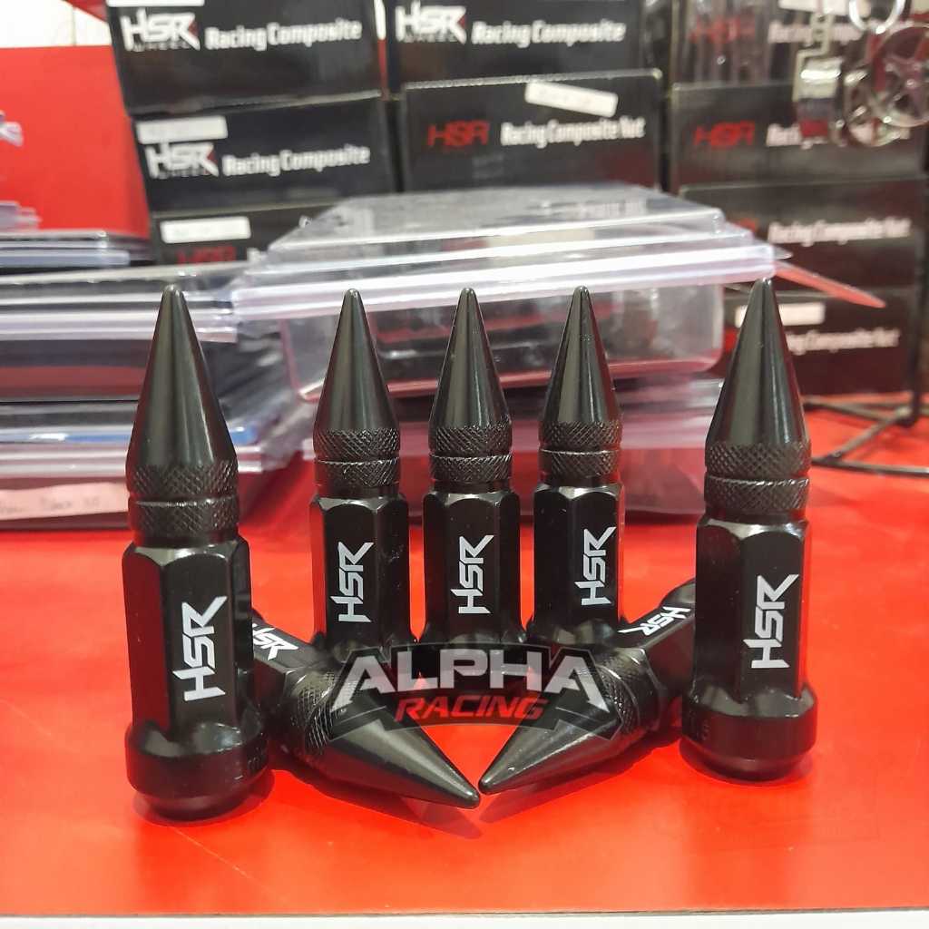 Lugnut Mur Roda Mobil Racing Roket Hsr Wheel Ukuran 1,5 Untuk Mobil Brio Jazz Yaris Innova Calya Sig