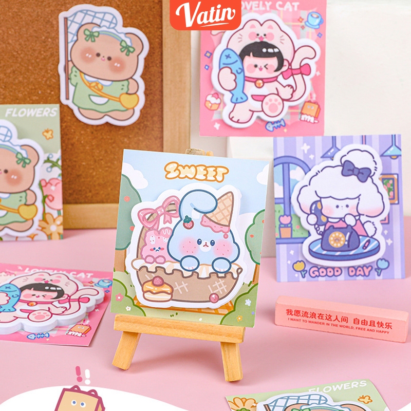 

sticker 30 lembar Memo & sticky note lucu-Vatin_Shop