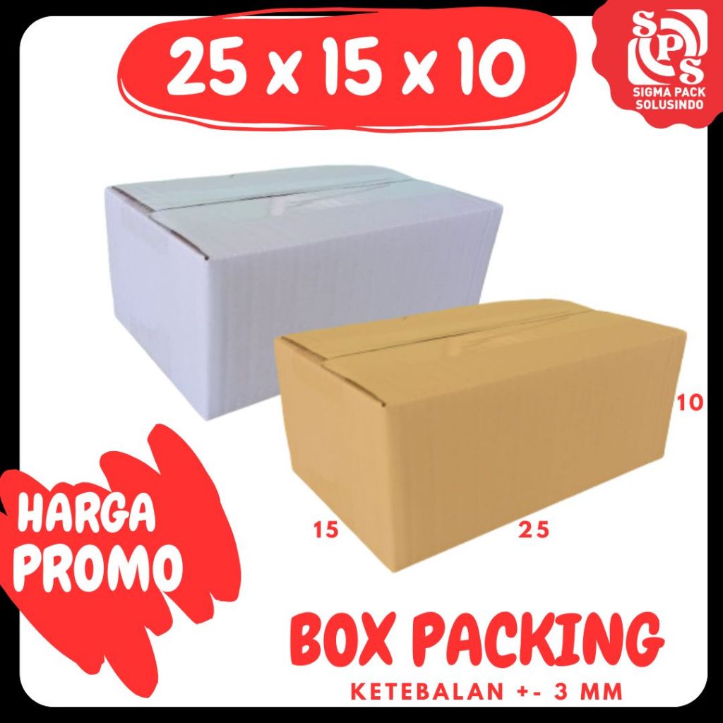 

Karton 25x15x10 Kardus A1 Packing Dus Kotak Kemasan Box Aksesoris Souvenir Sparepart Obat Madu