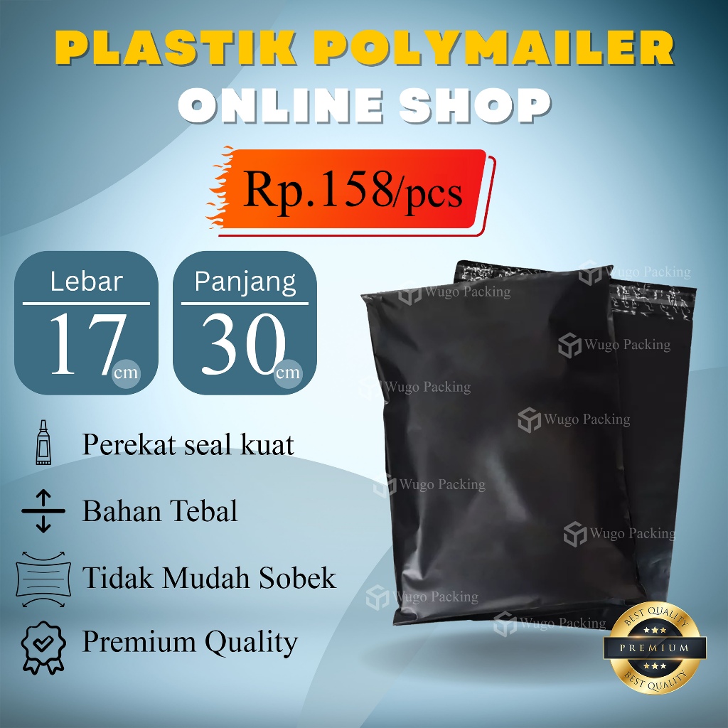 

17x30 kantong plastik polymailer amplop packing online poly mailer