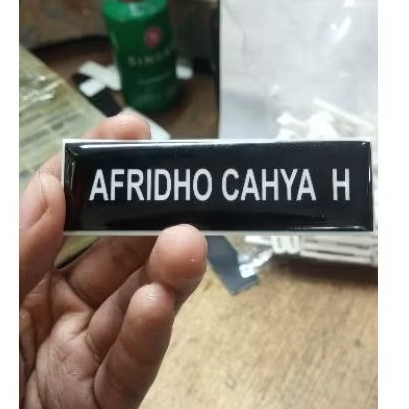 

name tag l papan nama PDH TNI/POLRI l papan nama dada TNI/POLRI akrilik / couting