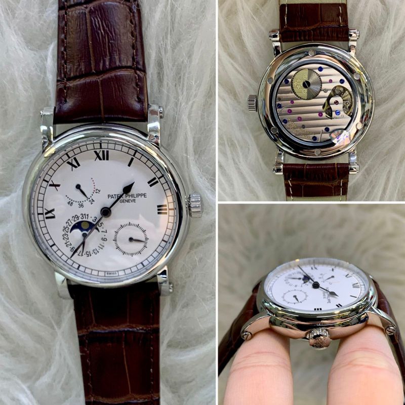 Jam Tangan Pria / Cowok Patek Philippe Calatrava Manual Winding Japan Super Premium AAA