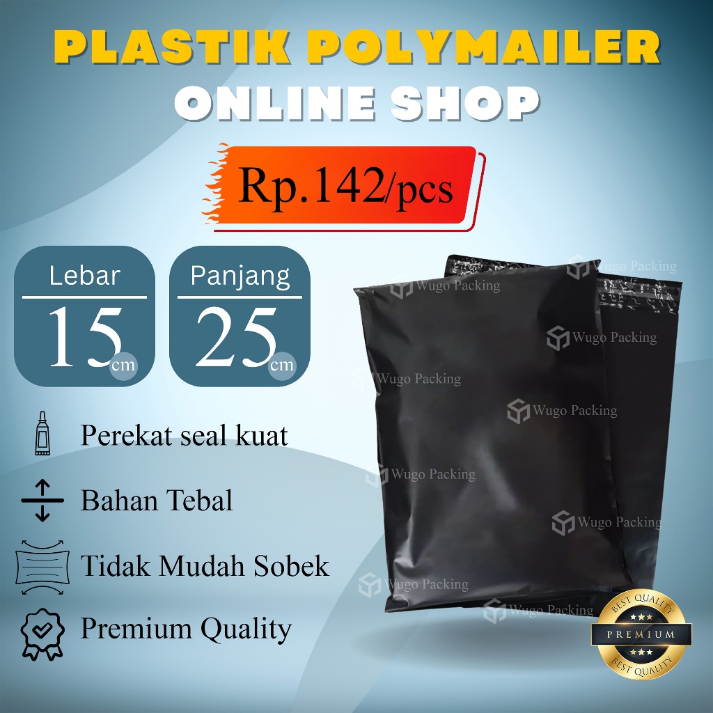 

15x25 kantong plastik polymailer amplop packing online poly mailer