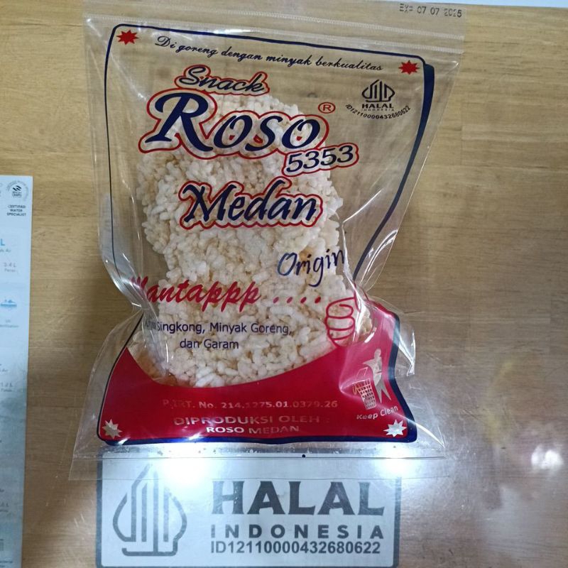 

Rengginang ROSO kemasan 100gram/200gram